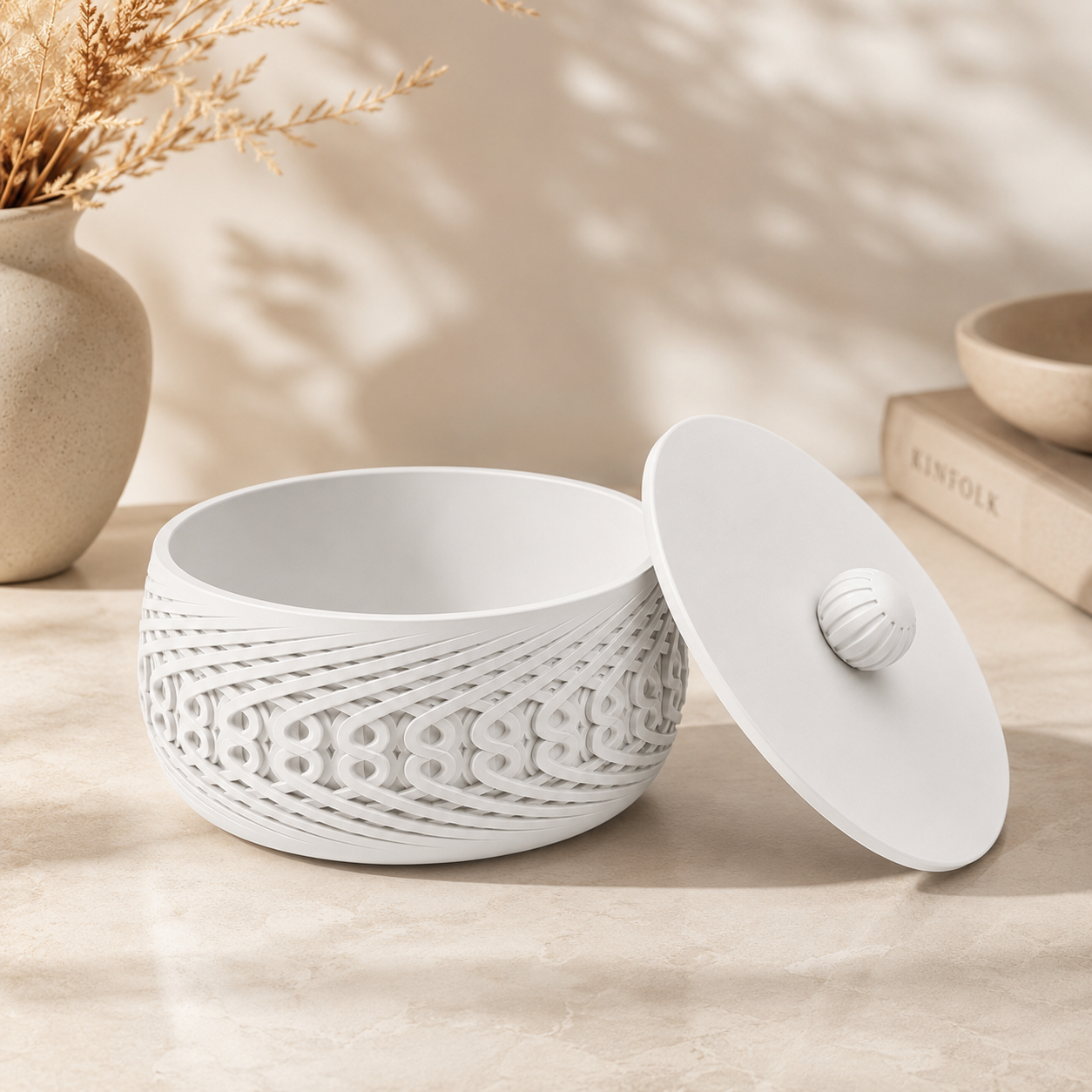 Modern Decorative Storage Box with Lid | Minimalist Organizer