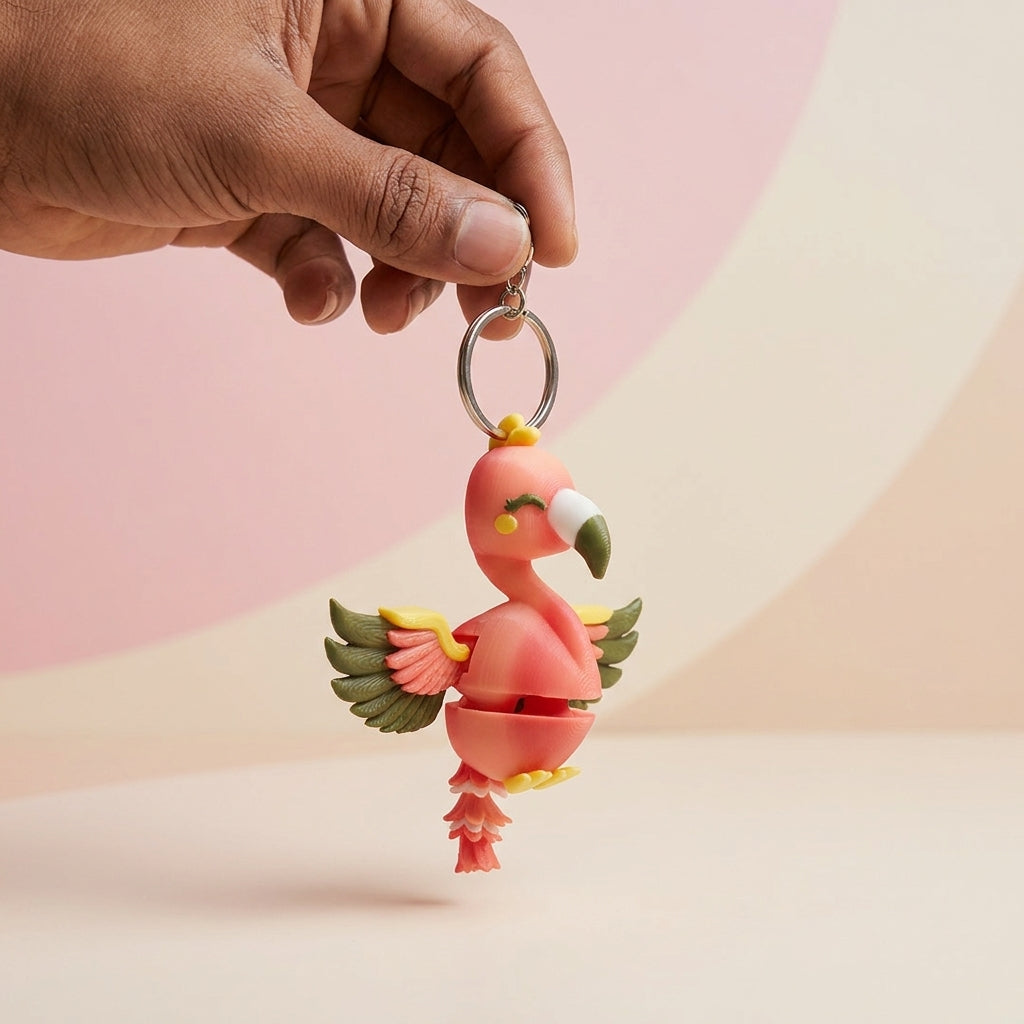 Flamingo Flexy Tails Exclusive – Flexible Keychain