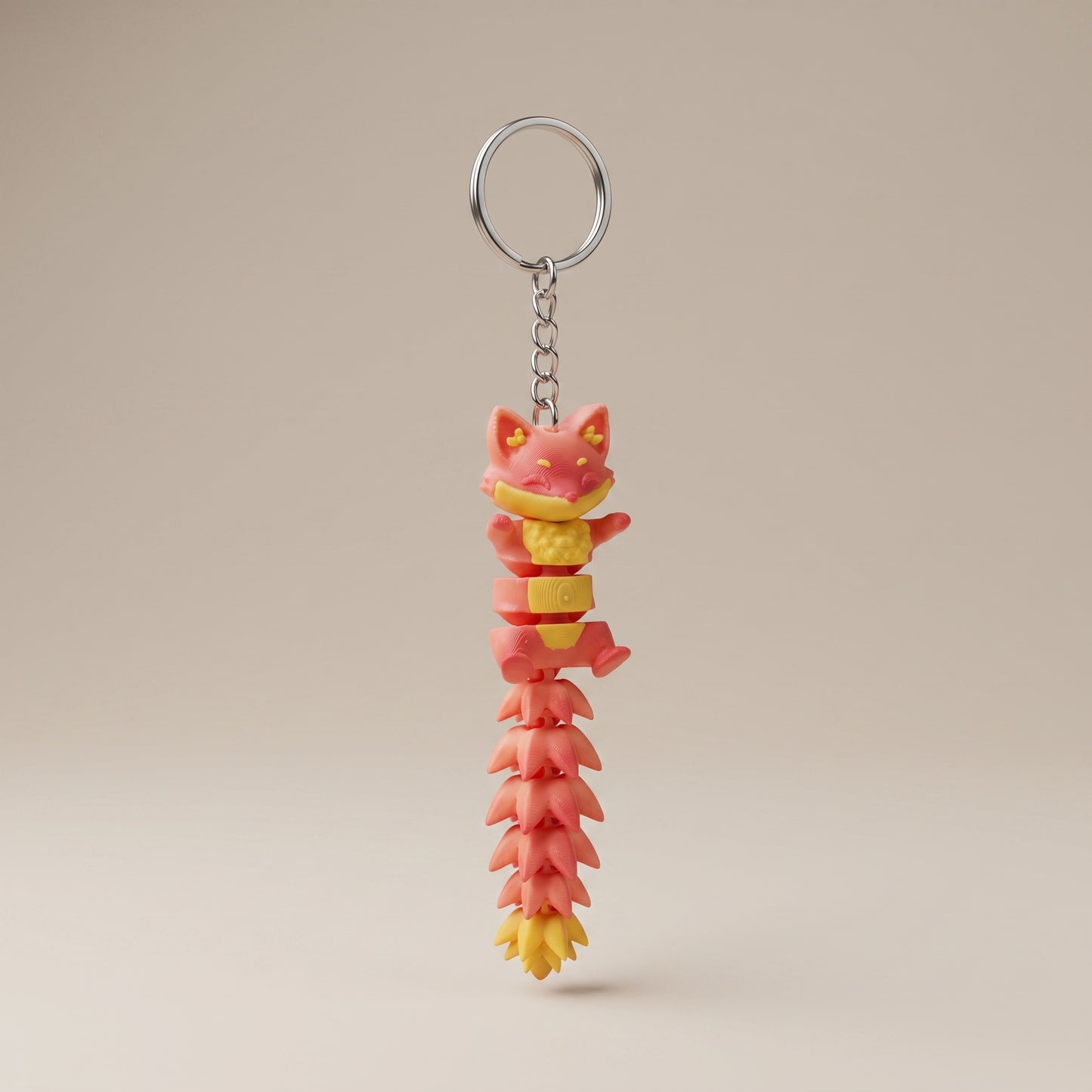 Cute Fox Keychain – Articulated Flexi Charm