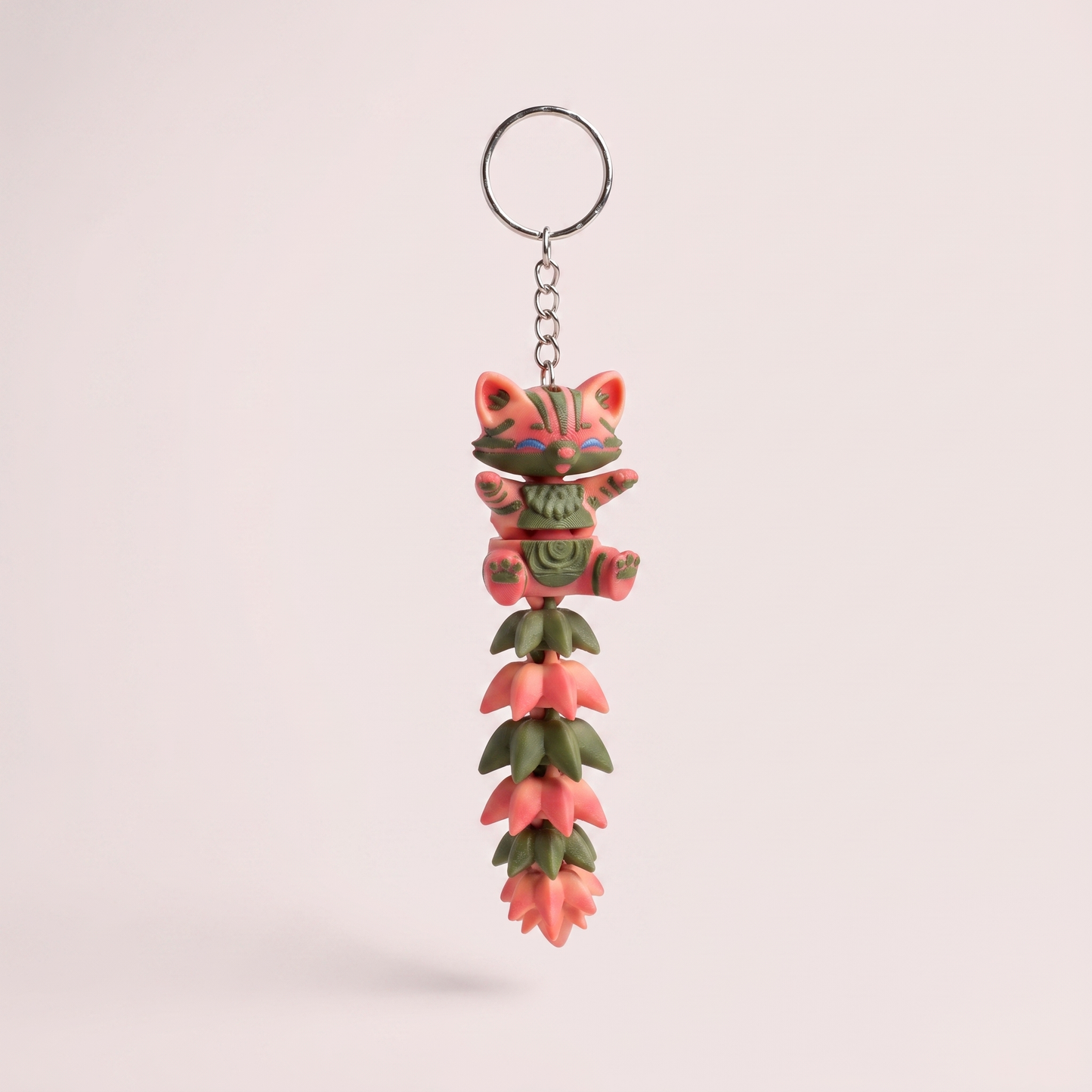 Fluffy Tail Cute Cat Keychain – Flexible Bag Charm